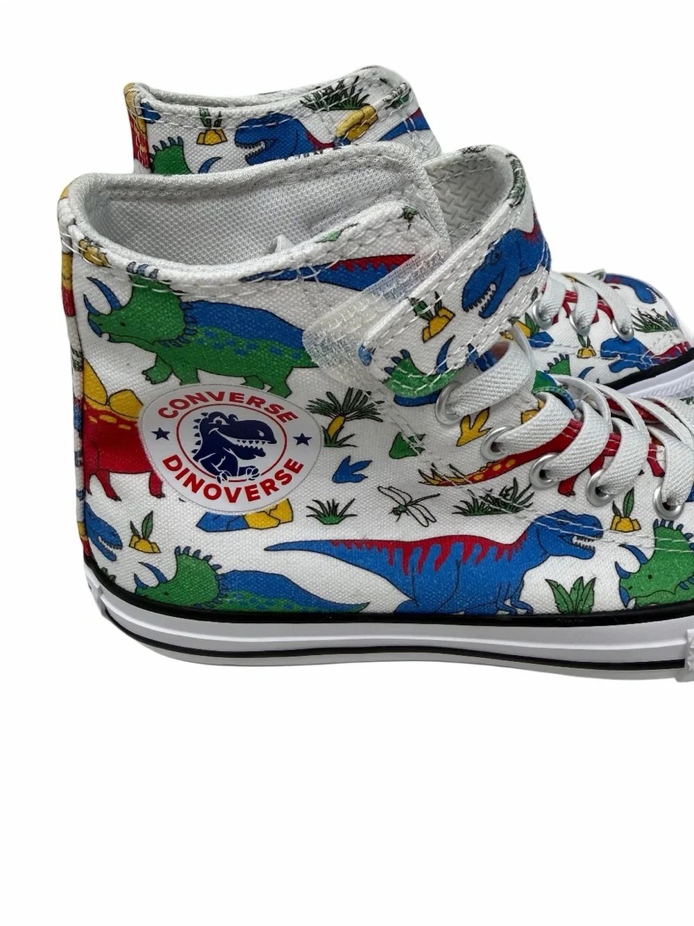 CONVERSE‎ Chuck Taylor All Star YOUTH Dino Mid-Top SNEAKERS  Size 2  NWOB